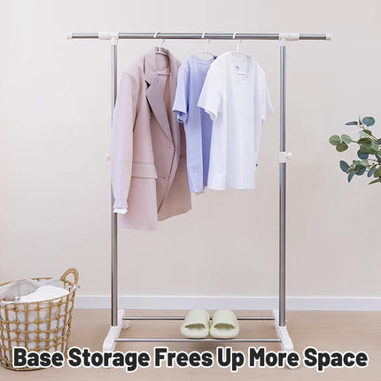 Floor-Standing Clothes Drying Rack Space Saving Durable for Home Balcony Use