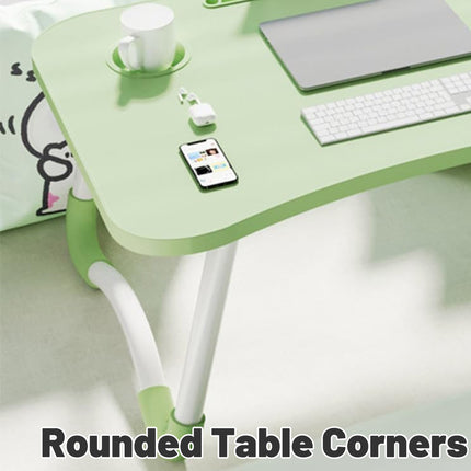 Bedside Small Table Foldable for Office Study Sturdy Portable for Laptop Books