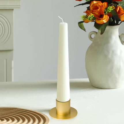 4PCS Retro Metal Candle Holder Set Rustproof for Home Wedding Christmas Tabletop