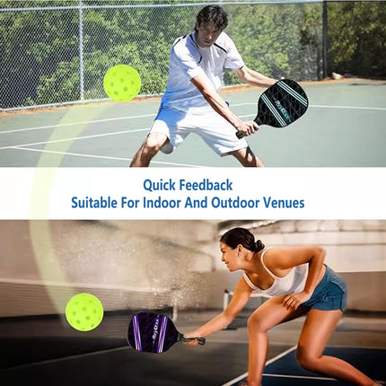Pickleball Set 6PCS 74MM 40Hole Outdoor BallsTournament Training Sports Game