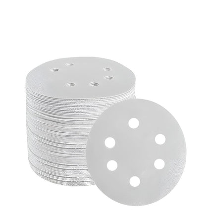 100x 123mm 6/8-Hole Sanding Discs Hook Loop Orbital Sander Pads 80 120 240 Grit