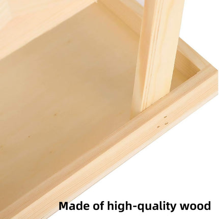 Bird Feeder Wooden For Outside Hanging Birds House Outdoor Wild Garden Decors