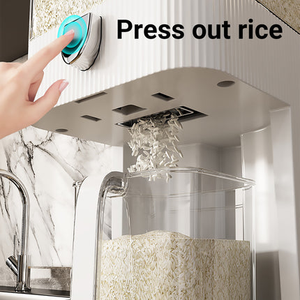 Rice Cereal Dispenser 10KG Grain Container Auto Food Storage Box Measuring Cup