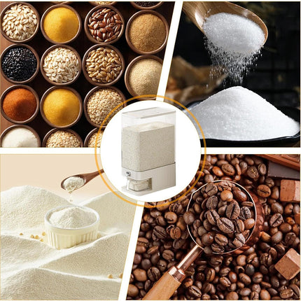 Rice Cereal Dispenser 10KG Grain Container Auto Food Storage Box Measuring Cup