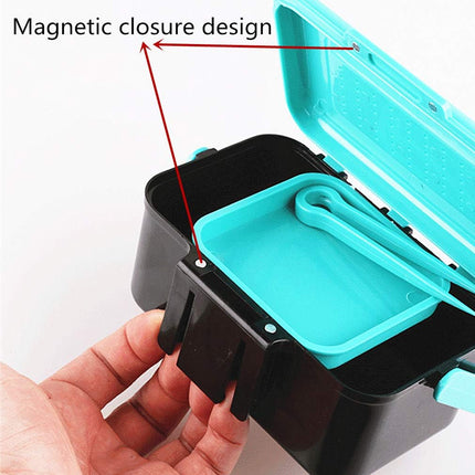 Handle Waist Hanging Live Bait Box Earthworm Clip Fishing Tackle Accessory Case