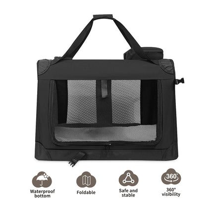 Foldable Pet Carrier Soft Crate Dog Cat Travel Kennel Portable Cage Large Size