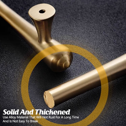 Wardrobe Pure Copper Handle Light Luxury Gold Modern Cabinet Drawer Door Pull