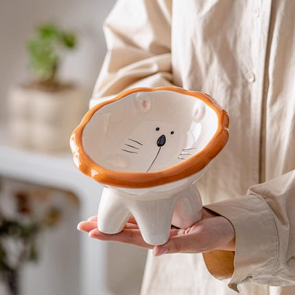 Cartoon Lion Pet Bowl Food and Water Dish for Cats and Dogs Feeding Accessories
