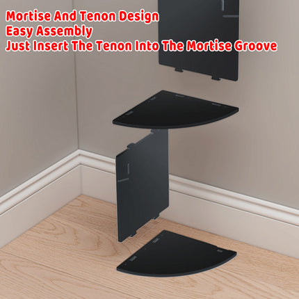 Corner Wall Mounted Multi Tier Storage Rack SpaceSaving for Bathroom Living Room