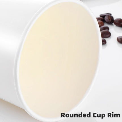 250Sets Disposable Coffee Cups 400ml Food-Grade with Lids for Cafe Takeaway Use