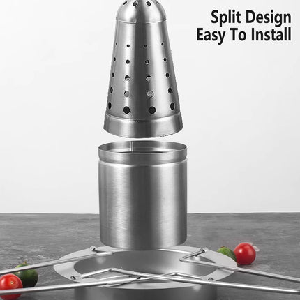 Stainless Steel Chicken Grill Outdoor BBQ Roaster Rack Portable Multi Functional