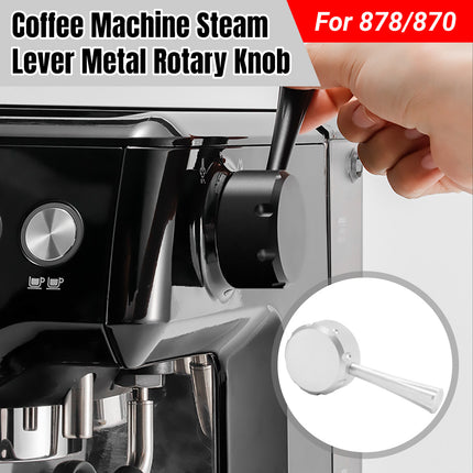 Coffee Machine Steam Lever Metal Rotary Knob Durable Rustproof Replacement Part