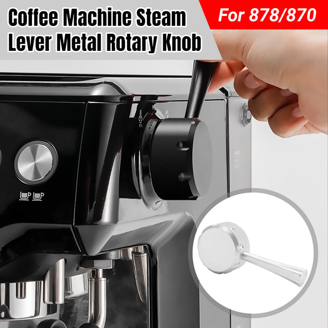 Coffee Machine Steam Lever Metal Rotary Knob Durable Rustproof Replacement Part