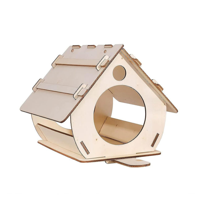 Hanging Bird House Nest Feeder Outdoor Garden Cage Shelter For Small Wild Birds