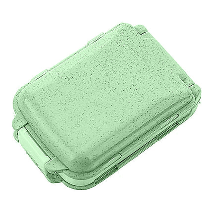 Three Layer Folding Medicine Box Portable 8 Cell Mini Pill Case Sealed Storage