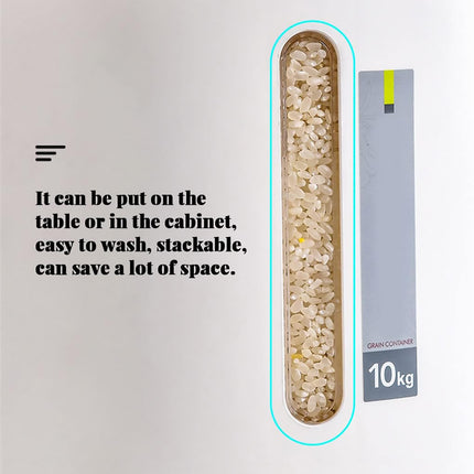 10KG Capacity Rice Storage Container Sealed Moisture Proof Kitchen Grain Bin