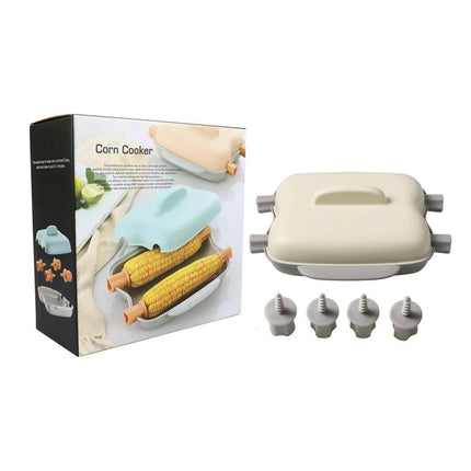 Microwave Corn Steamer Box Kitchen Cooking Tool Fast Heat Resistant Container