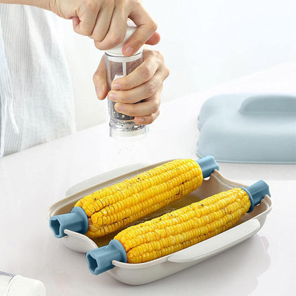 Microwave Corn Steamer Box Kitchen Cooking Tool Fast Heat Resistant Container