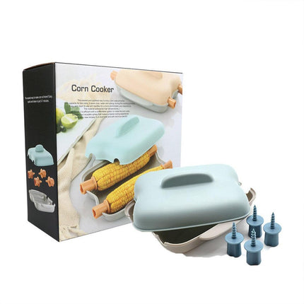 Microwave Corn Steamer Box Kitchen Cooking Tool Fast Heat Resistant Container