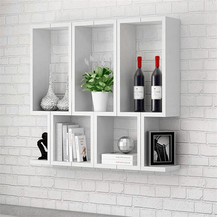 Living Room Bedroom Wall Mounted Storage Shelf Multi Layer Easy To Install
