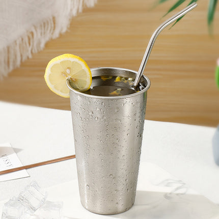 Stainless Steel Cups 8PCS Beer Water Coffee Milk Tea Mugs Reusable Drinkware