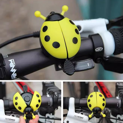 4PCS Ladybug Bicycle Bell Colourful Beetle Bike Horn Cycling Ring Bell for Road