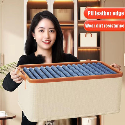 3pcs Storage Box Clothes Organizer Folding Storage Bins Home Closet Organization