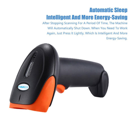 Wireless Barcode Scanner 2D QR Code Handheld Scanning Gun Supermarket Warehouse