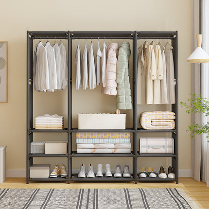 Home Simple Freestanding Multi-Functional Coat Rack Easy Assembly Durable
