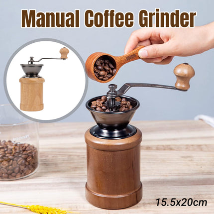 Manual Coffee Grinder Portable Adjustable for Home Travel Freshly Ground Coffee