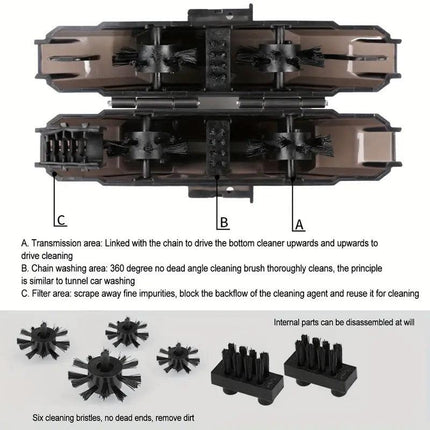 Bicycle Chain Wash Box Multifunctional Cleaner Maintenance Tool Bike Chain Care