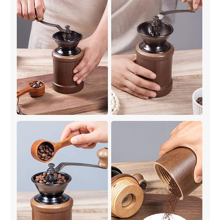 Manual Coffee Grinder Portable Adjustable for Home Travel Freshly Ground Coffee