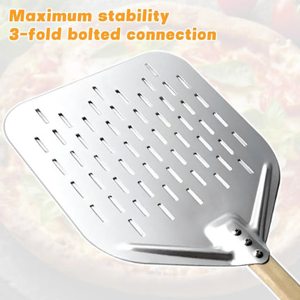 12inch Pizza Shovel with Wood Handle Non-Stick Pizza Peel Shovel Baking Tool