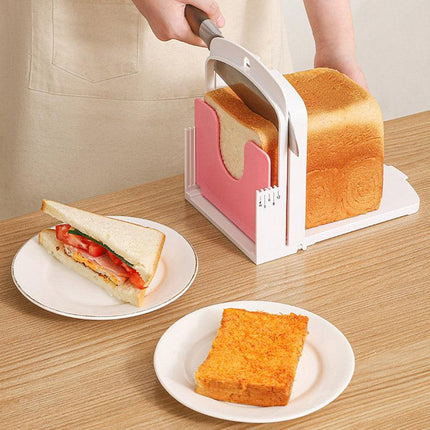 Bread Cutter Toast Slicer Adjustable Bread Loaf Cutting Guide Kitchen Baking