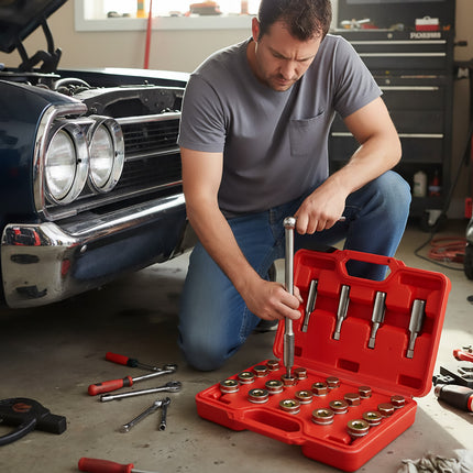 64PCS Oil Pan Drain Plug Thread Repair Kit for Car Truck Motor Engine Repair Use