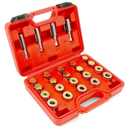 64PCS Oil Pan Drain Plug Thread Repair Kit for Car Truck Motor Engine Repair Use