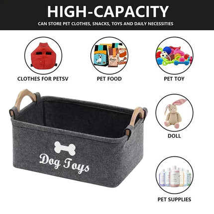 2pcs Felt Storage Baskets Desktop Organization Frames Home Office Organizer