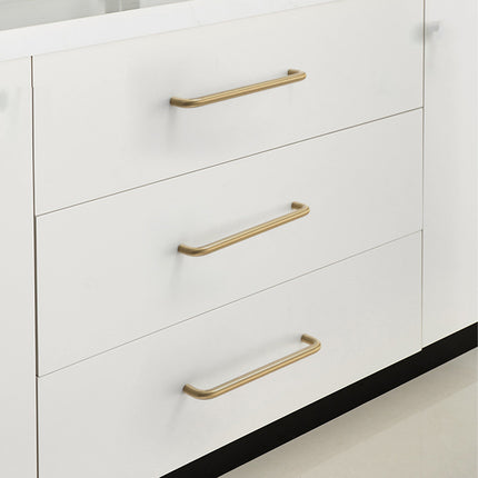Cabinet Handles Modern Simple Drawer Pulls Silver Gold Vintage Long Door Handles