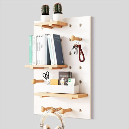 Wall Storage Shelf Panel Display Rack Cave Style Porch Shelf For Home Decoration