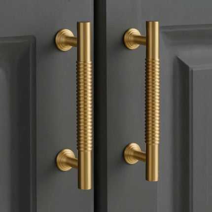 6 Sizes Gold Cabinet Door Handle Light Luxury Bronze Pull for Wardrobe Drawer