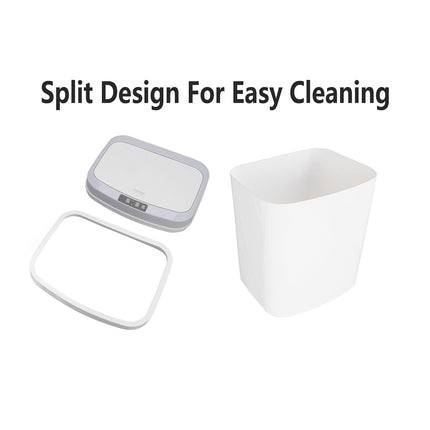 Sensor Trash Bin Touchless 16L White Automatic Motion Kitchen Rubbish Can