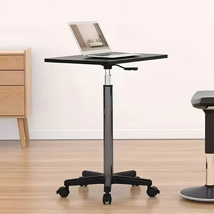 Mobile Height Adjustable Table with Wheels for Home Office Work Space Saving