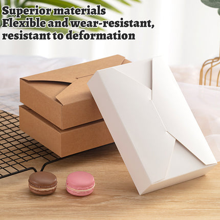 50PCS Baking Dessert Packaging Boxes Wear-Resistant for Pastry Cake Gift Use