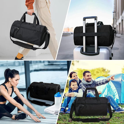 Fitness Gym Travel Duffel Bag with Wet Dry Separation Shoulder Tote Luggage Use