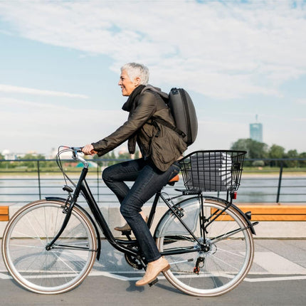 Bike Rear Basket Bicycle Back Schoolbag Holder Rear Mounted Bike Storage Carrier