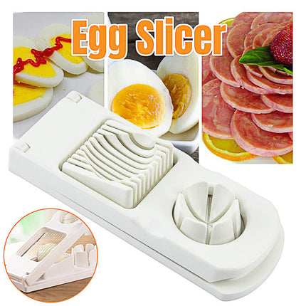 2 in 1 Egg Slicer Mushroom Tomato Cutter Kitchen Chopper Food Sectioning Tool
