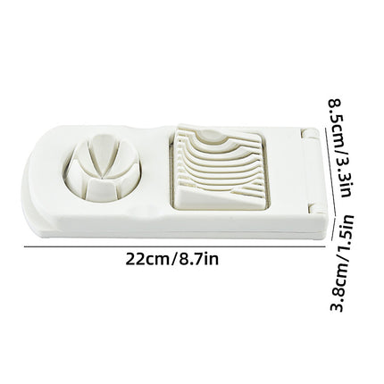 2 in 1 Egg Slicer Mushroom Tomato Cutter Kitchen Chopper Food Sectioning Tool