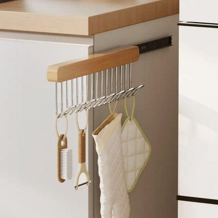 Multifunctional Household Hanger Wall Mounted Clothes Drying Rack Space Saver