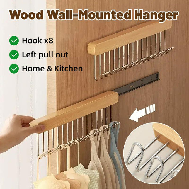 Multifunctional Household Hanger Wall Mounted Clothes Drying Rack Space Saver