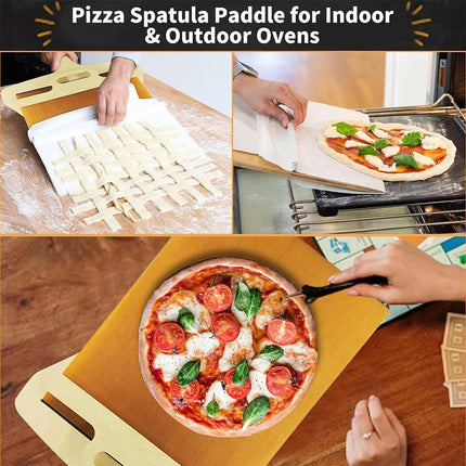 Pizza Peel Sliding Shovel Baking Tool Kitchen Pizza Transfer Paddle for Cooking